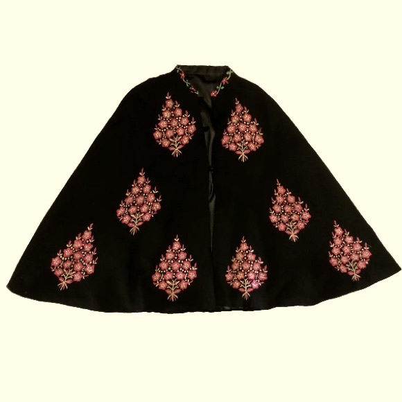 unbranded Jackets & Coats Vintage Antique Embroidered Floral Short